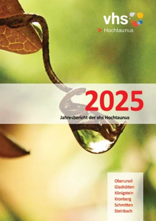 Titelseite Jahresbericht der vhs Hochtaunus 2024